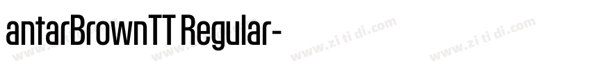 antarBrownTT Regular字体转换